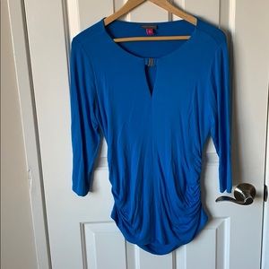 Vince amigo cute blue semi casual top